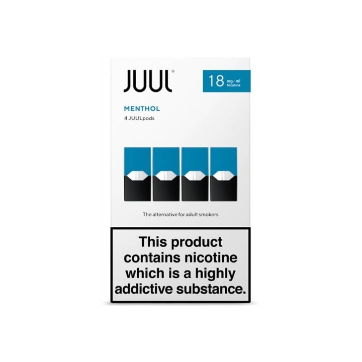 Juul Menthol 18 mg/ml Kartuş Paketi - 4 Adet Mavi Pod