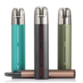 Smok Solus 2 Pod Mod çeşitleri: Mint Yeşili, Siyah, Haki ve Bronz.