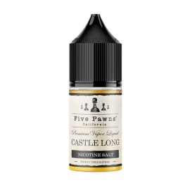 Five Pawns Castle Long Salt Likit şişesi, Siyah kapaklı, premium likit.