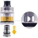 Aspire Tigon Coil atomizer yedek parça, metalik gri ve şeffaf tank.