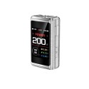 GeekVape Z200 Mod Pod Mod gümüş renkli, 200W ekranlı elektronik sigara.