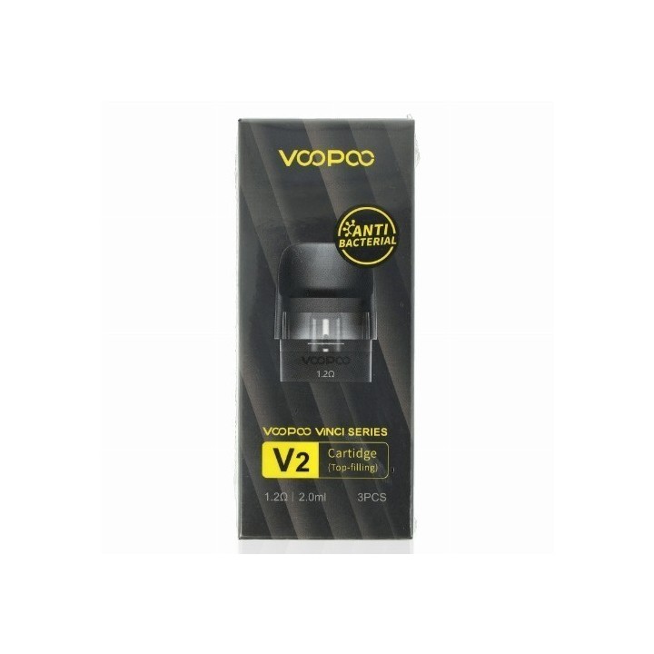 Voopoo Vinci V2 Kartuş 1.2ohm, 2.0ml, Antibakteriyel, 3'lü Paket