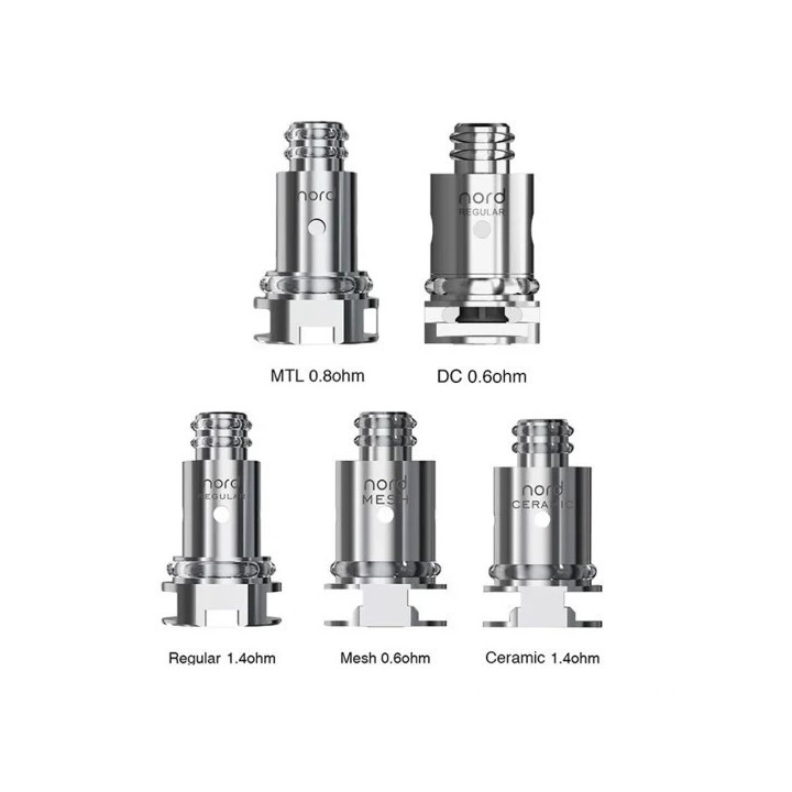 Smok Nord Coil Çeşitleri: MTL, DC, Mesh ve Ceramic Atomizer Başlıkları