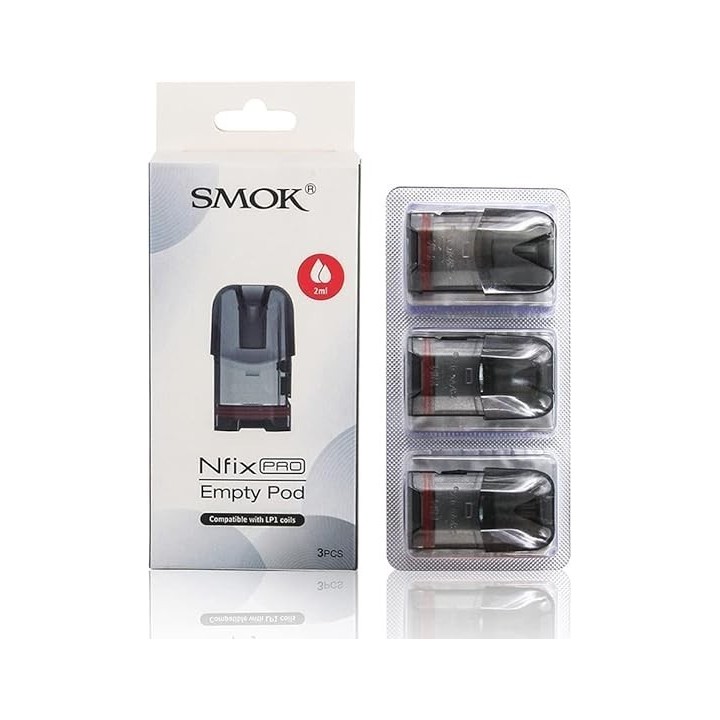 Smok Nfix Pro Empty Pod Kartuş 3'lü Paket, 2ml, LP1 Coil Uyumlu