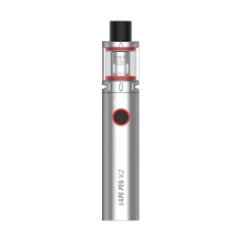 Smok Vape Pen V2 Pod Mod gümüş renk, şık kalem tipi elektronik sigara