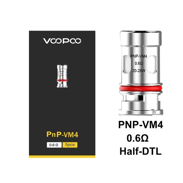 Voopoo PnP-VM4 0.6Ω Coil (Yedek Kartuş Atomizer Başlığı)