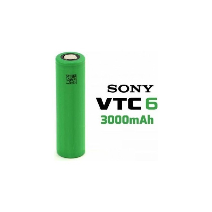 Sony VTC6 3000mAh yeşil pil (batarya) görseli.