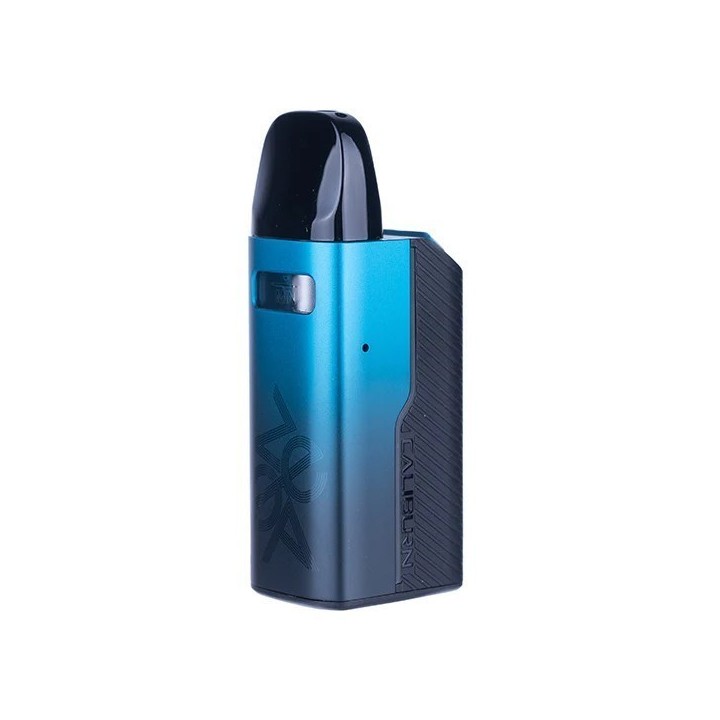 Uwell Caliburn GZ2 Pod Mod mavi, kompakt e-sigara cihazı.