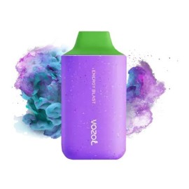 Vozol Star 6000 Energy Blast kullan at elektronik sigara mor gövde yeşil ağızlık.