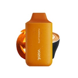 Vozol Star 6000 Kullan At Pumpkin Latte aromalı turuncu tek kullanımlık elektronik sigara.