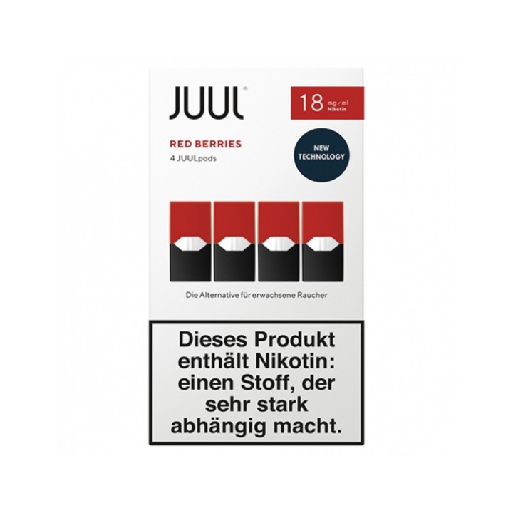 Juul Red Berries Kartuş 18mg/ml Nikotin İçerikli 4'lü Paket