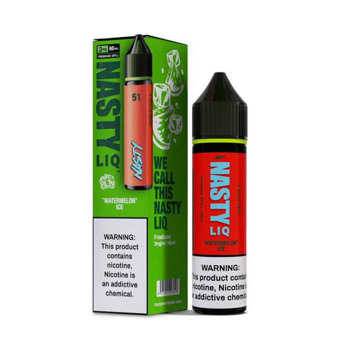 Nasty Juice Watermelon Ice 60 ML E Likit Kutu ve Şişe Görseli