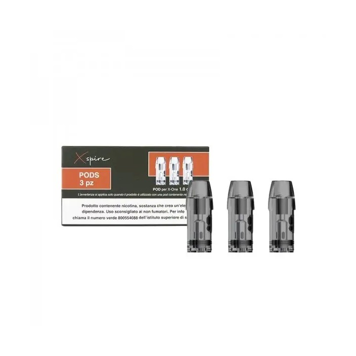 Xspire X One Kartuş 3'lü Paket Şeffaf Yedek Pod