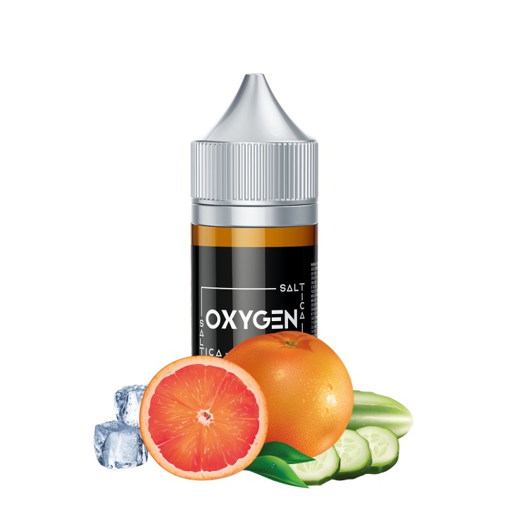 Saltica Oxygen Salt Likit: Greyfurt, Salatalık ve Buz Aromalı.