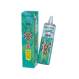 Saltica Cyberpunk 12000 Mint Menthol kullan at elektronik sigara kutusu ve cihazı.