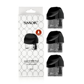 Smok Nord 2 RPM Pod 4.5ml kartuş 3'lü paket, siyah ağızlıklı.