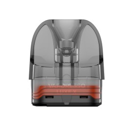 Vaporesso Luxe X Kartuş, şeffaf gri renkli yedek pod.