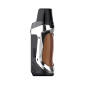 GeekVape Aegis Boost LE Pod Mod, siyah ve kahverengi deri detaylı.