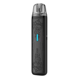 Lost Vape Ursa Nano S2 Pod Mod siyah, kabartmalı tasarımlı elektronik sigara.