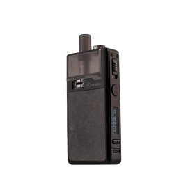 Lost Vape Orion 2 Pod Mod siyah karbon fiber görünümlü, ayarlanabilir watt ekranlı.