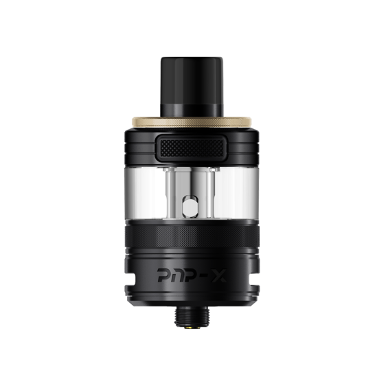 Voopoo PnP X MTL Kartuş Siyah, altın detaylı, yedek tank.