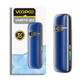 Voopoo Vmate E2 Mavi Pod Mod, Deri Kaplama, Sızdırmaz Elektronik Sigara