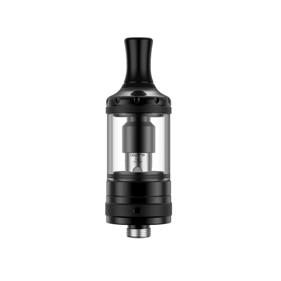 Aspire Nautilus Nano Atomizer siyah, cam tanklı MTL elektronik sigara tankı.