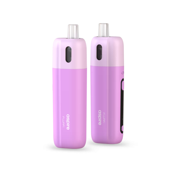 Aspire Fluffi Pod Mod pembe renkli, kompakt ve modern elektronik sigara.