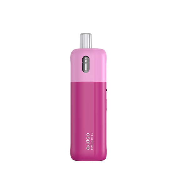 Aspire Fluffi Mini Pod Mod pembe renkli, kompakt elektronik sigara cihazı.