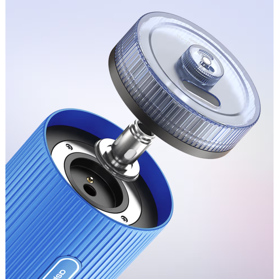 Aspire Proteus Neo E Hookah mavi gövde ve coil değişimi yakın çekim.