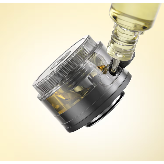 Aspire Proteus Mini E Hookah kartuş dolumu, şeffaf tank.