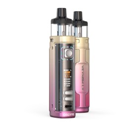 Aspire Veynom LX Pod Mod pembe/altın renkli, dijital ekranlı elektronik sigara.