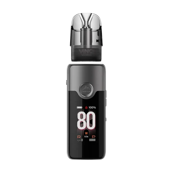 Voopoo Vinci E80 Pod Mod Siyah Gri, Dijital Ekranlı Elektronik Sigara