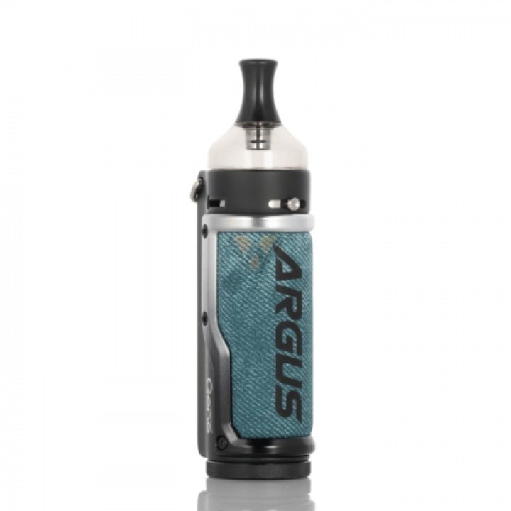 Voopoo Argus 40W Pod Mod, Turkuaz Kumaş Kaplama, Kompakt Vape Cihazı