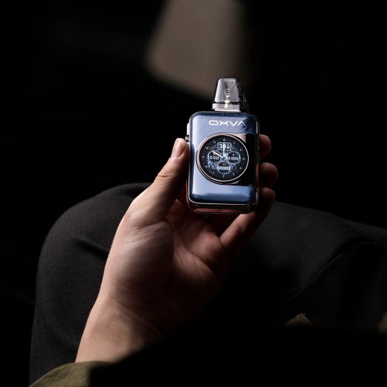 OXVA Xlim SQ Pro Pod Mod mavi, renkli ekranlı, elde tutulan elektronik sigara.