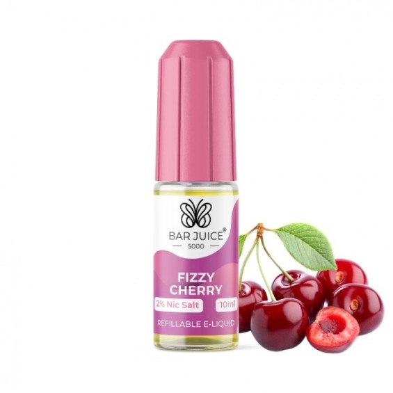 Bar Juice Fizzy Cherry Salt Likit 10ml, 2% Nikotin, Pembe Kapak