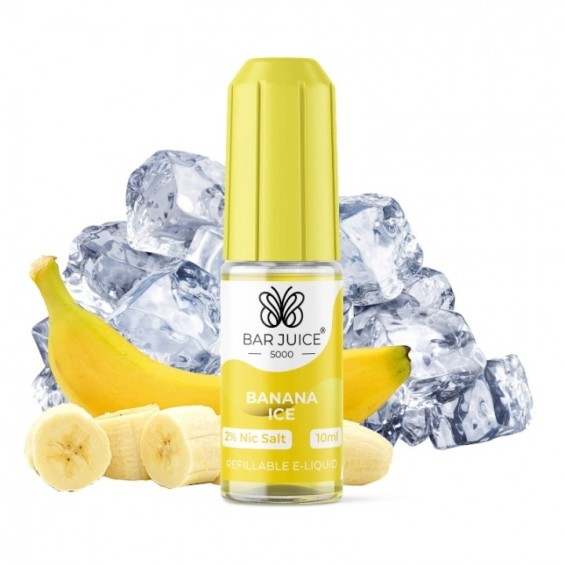 Bar Juice Banana Ice Salt Likit, muz ve buz görselli, 10ml e-liquid