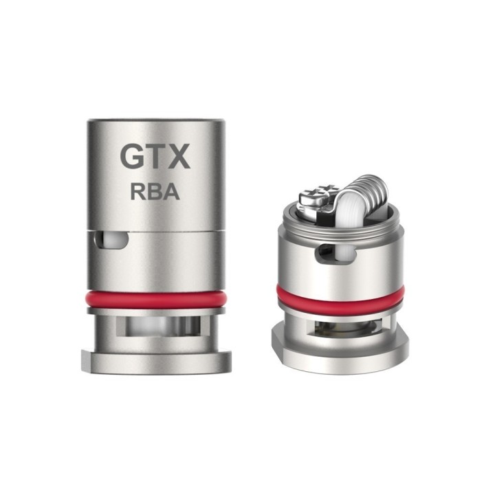 Vaporesso GTX RBA Coil yedek parça, metalik gri, yeniden sarılabilir atomizer başlık.