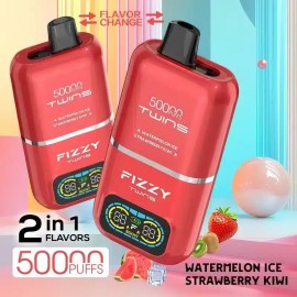 Fizzy Twins 50000 Kullan At Kırmızı Koyu Kırmızı Çift Aromalı Vape