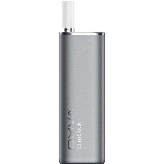 Gümüş renkli OXVA SlimStick Pod Mod elektronik sigara cihazı.