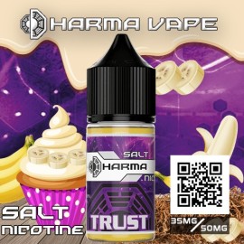Dharma Trust Salt Likit Muzlu Krema Temalı Mor Şişe Salt Nicotine 35mg 50mg