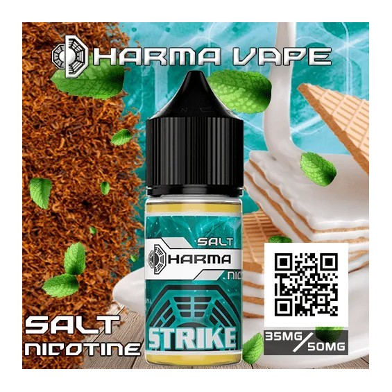 Dharma Strike Salt Likit Tütün ve Nane Aromalı, 35mg/50mg Seçenekli