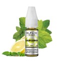 Elfliq Sour Lemon Salt Likit, nane yapraklı ve limon dilimli premium e-likit.