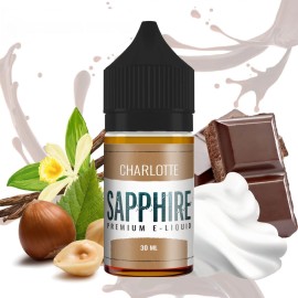 Sapphire Charlotte Salt Likit 30 ML Vanilya Çikolata Fındık Aromalı E-Liquid
