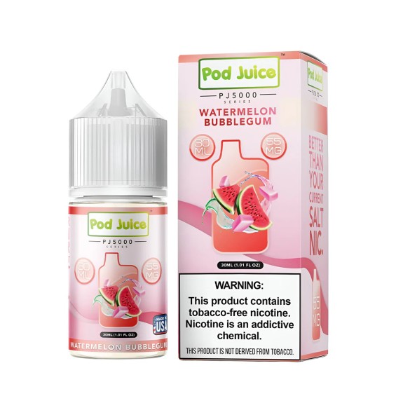 Pod Juice PJ5000 Watermelon Bubblegum Salt Likit