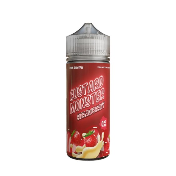 Custard Monster Çilekli E Likit 100ml Shortfill Sıfır Nikotin