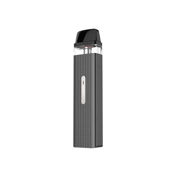 Vaporesso XROS Mini Pod Mod gri, kompakt ve elmas desenli gövde.